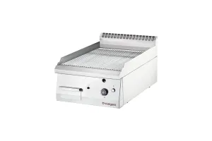 Płyta grillowa nastawna, chromowana, ryflowana, gazowa, 400x700, 6.5 kW, G30/37 mbar Stalgast 9736230