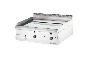 Płyta grillowa nastawna, chromowana, gładka, gazowa, 800x700, 13.0 kW, G20/20 mbar Stalgast 9737110