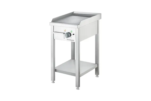 Płyta grillowa elektryczna, wolnostojąca, ryflowana, P 4 kW, U 400V Stalgast 979302