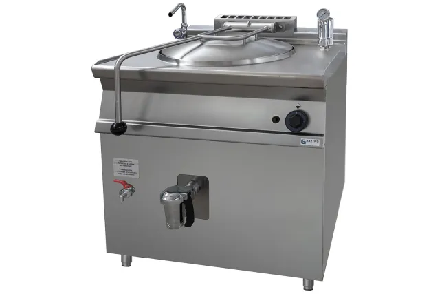 Kocioł warzelny z grzaniem pośrednim, 800x700x900, gazowy, P 12.5kW, V 80l Stalgast 9906782