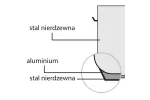 Garnek wysoki z pokrywką, stalowy, Ø 200 mm, V 6.3 l Stalgast 011202
