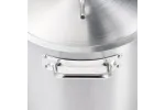 Garnek wysoki z pokrywką, stalowy, Ø 320 mm, V 25.7 l Gredil 011345