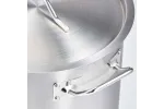 Garnek wysoki z pokrywką, stalowy, Ø 400 mm, V 50.3 l Gredil 011405