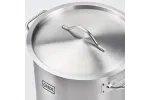 Garnek wysoki z pokrywką, stalowy, Ø 500 mm, V 98.2 l Gredil 011505