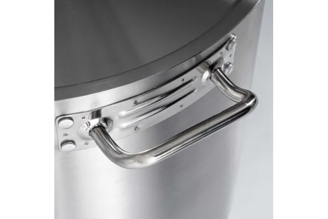 Garnek niski z pokrywką, stalowy, Ø 280 mm, V 8 l Stalgast 013282