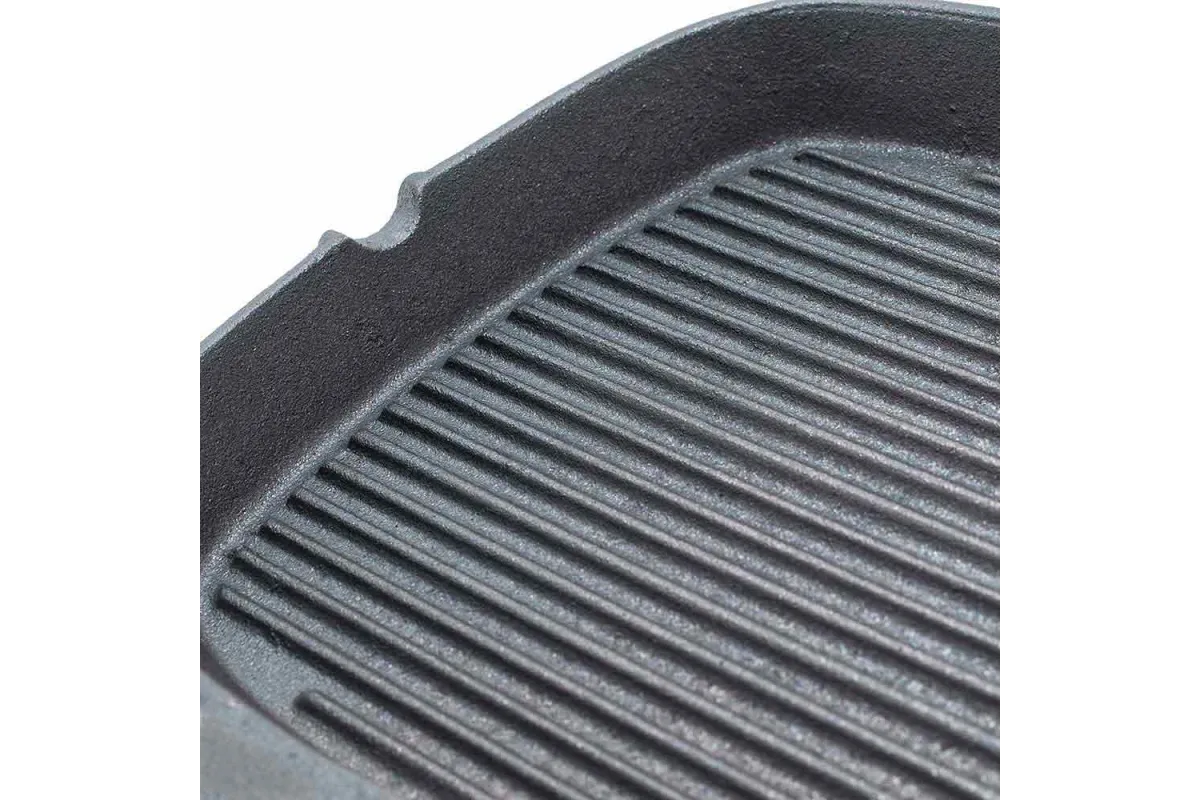 Patelnia żeliwna, ryflowana, 240x240 mm Stalgast 049003