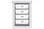 Pojemnik termoizolacyjny, czarny, 12 x GN 1/1 20 mm Stalgast 055106