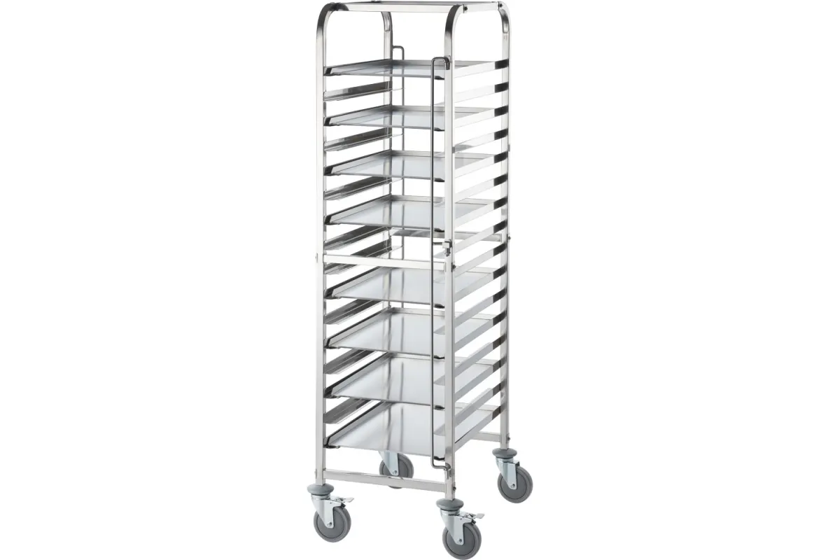 Wózek transportowy ze stali nierdzewnej, 16x 400x600 mm Stalgast 662461