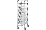 Wózek transportowy ze stali nierdzewnej, 16x 400x600 mm Stalgast 662461