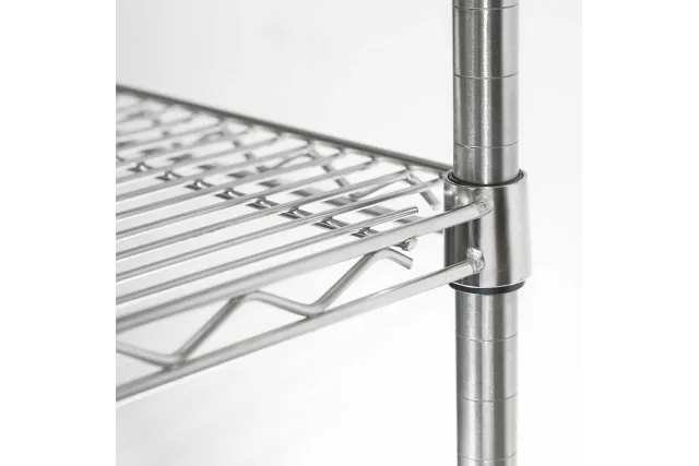 Regał magazynowy chromowany 4 półki 610x455x1800mm Stalgast 680062