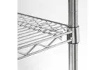 Regał magazynowy chromowany 4 półki 610x455x1800mm Stalgast 680062