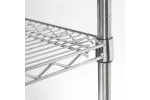 Regał chromowany, 4 półki, składany, 1060x610x1800 mm Stalgast 681102