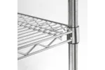 Regał chromowany, 4 półki, składany, 1525x610x1800 mm Stalgast 681152