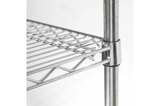Regał chromowany, 4 półki, składany, 1825x610x1800 mm Stalgast 681182