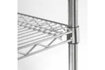 Regał chromowany, 4 półki, składany, 1825x610x1800 mm Stalgast 681182