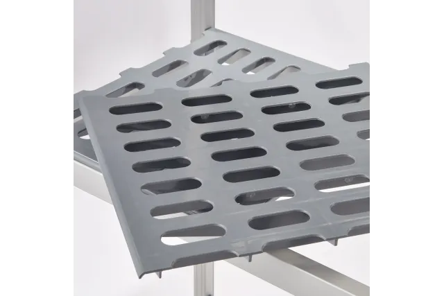 Regał magazynowy aluminiowy na 2 nogach. 859x560x1680 mm Stalgast 686096