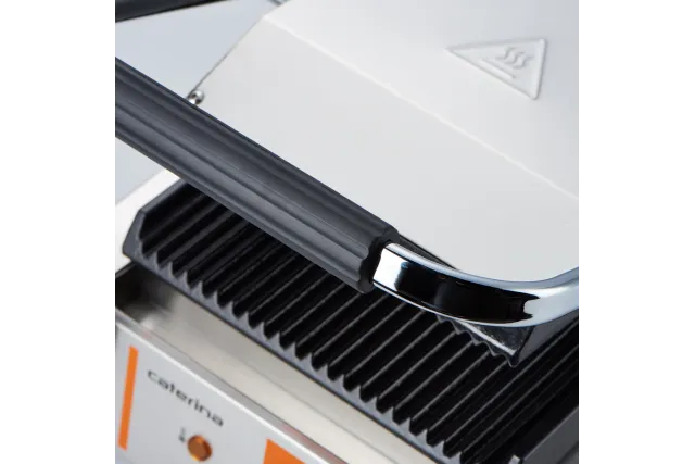 Kontakt grill pojedynczy, ryflowany, Caterina, P 1.8 kW Caterina 742018