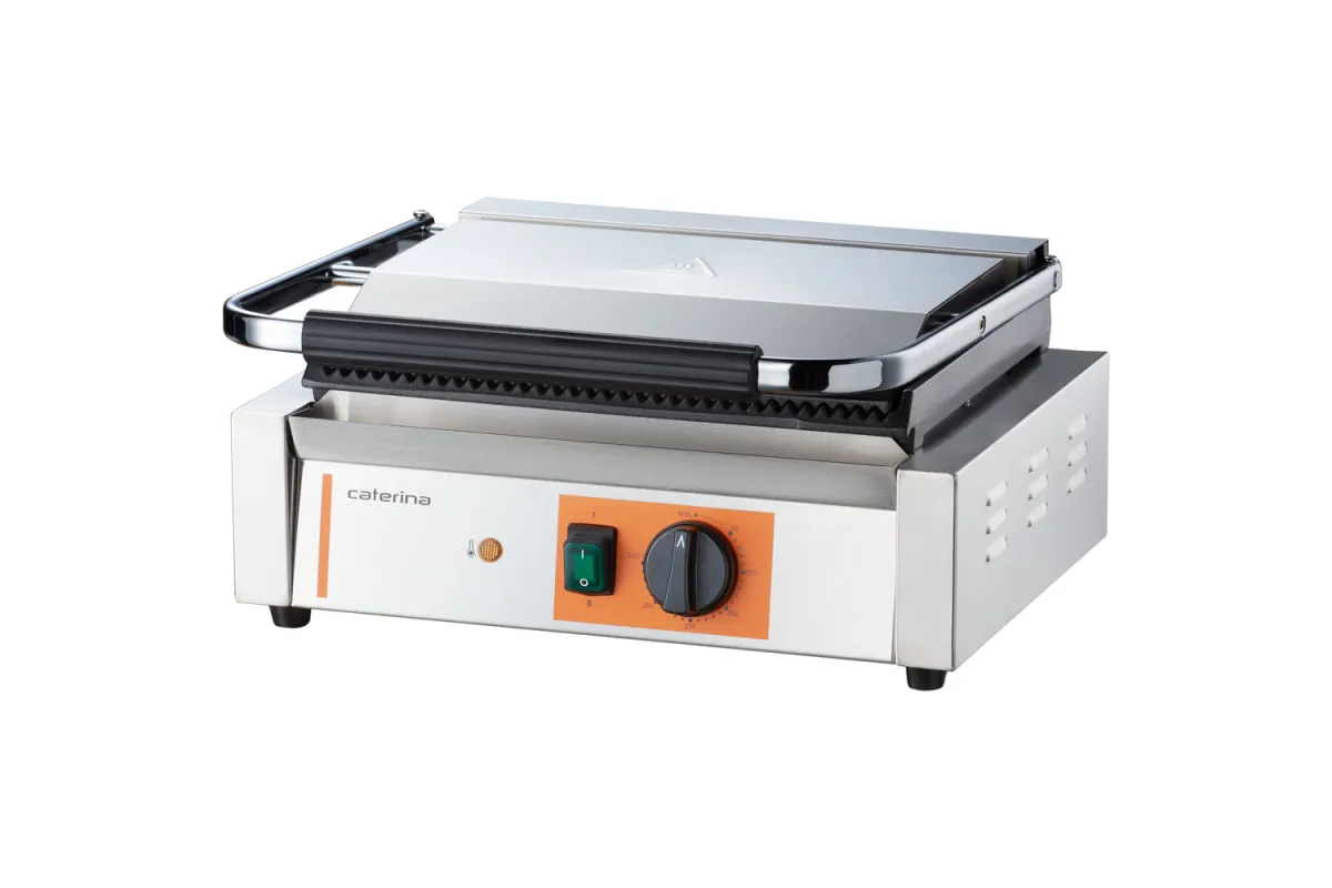 Kontakt grill, Panini, ryflowany, Caterina, P 2.2 kW Caterina 742038