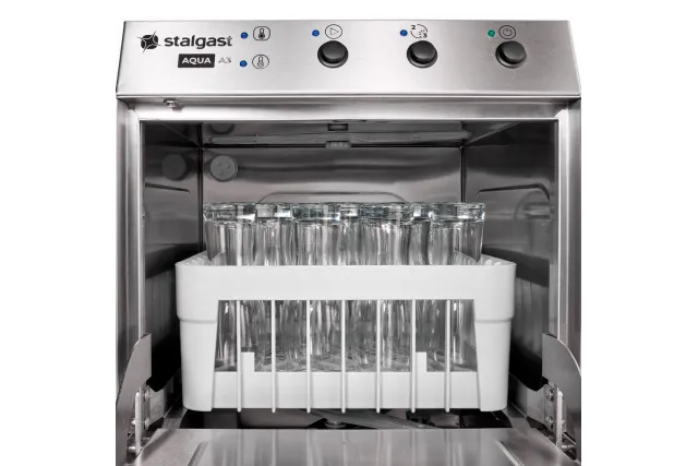 Zmywarko wyparzarka, do szkła, dozownik płynu myjącego, pompa zrzutowa, P 2.77 kW, U 230 V Stalgast 801351