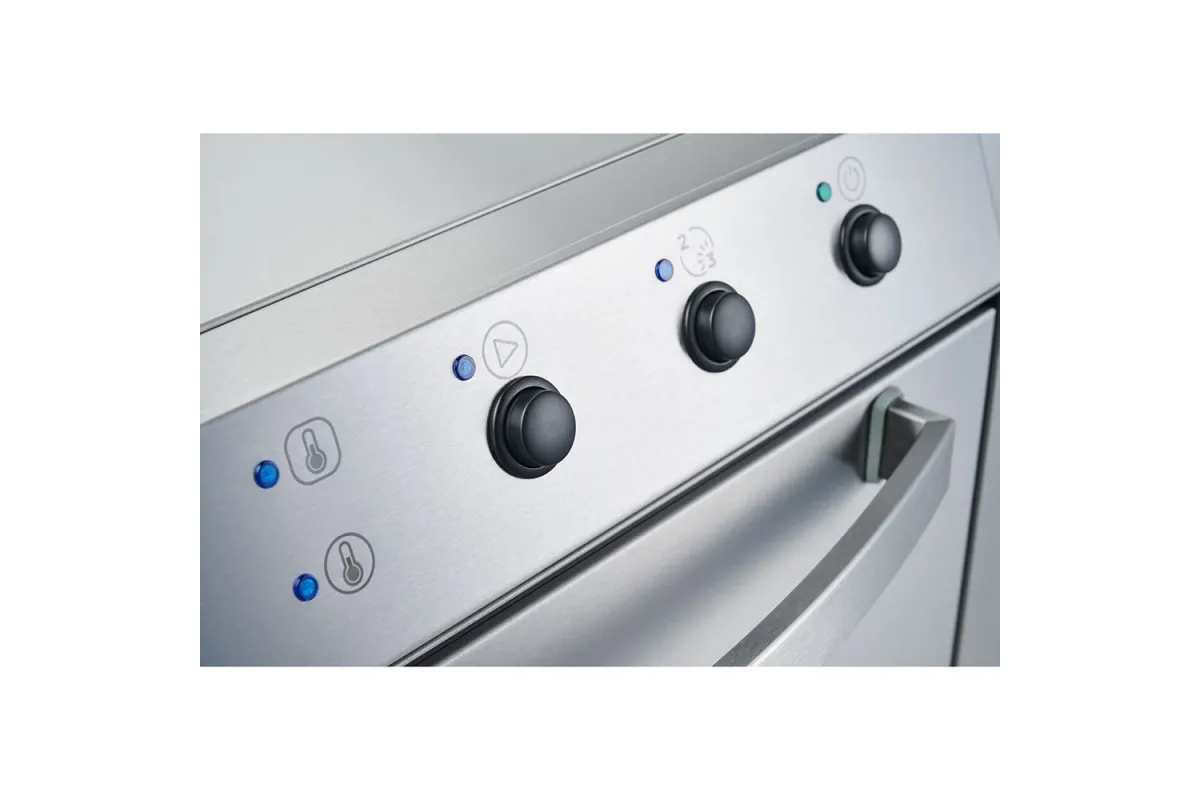 Zmywarko wyparzarka z podstawą, uniwersalna, dozownik płynu myjącego, P 3.4/4.9 kW, U 230/400 V Stalgast 801502