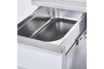Stanowisko neutralne, nastawne, z szufladą, 400 mm Stalgast 9700210