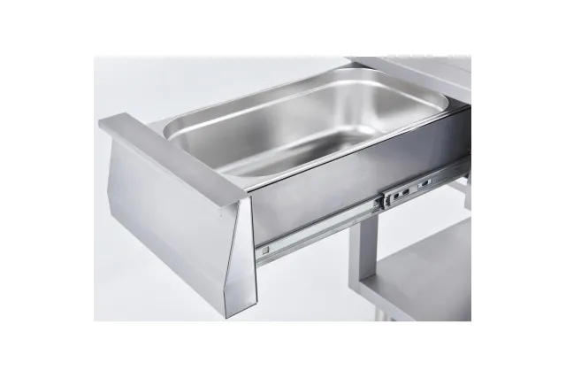 Stanowisko neutralne, nastawne, z szufladami, 1200 mm Stalgast 9700610