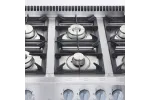 Kuchnia gazowa z piekarnikiem elektrycznym, termoobieg, 1200x700, 36.5+7.0 kW, G30/37 mbar Stalgast 9717230