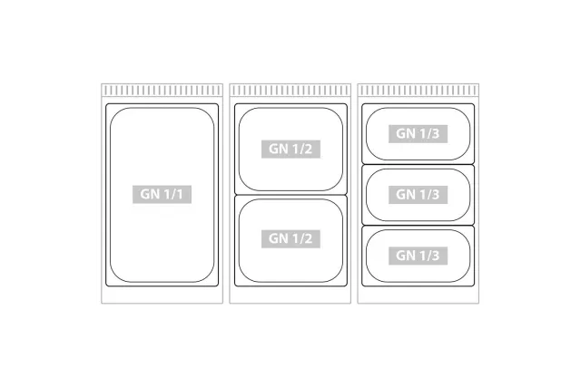 Bemar elektryczny, 2xGN 1/1, 1.6 kW Stalgast 9721000