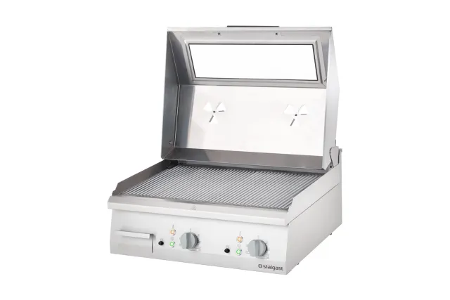 Płyta grillowa elektryczna, ryflowana, z pokrywą, 8.1 kW Stalgast 9731290