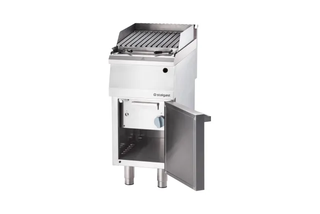 Lava grill gazowy, ruszt V, 400x700, 8.0 kW, G20/20 mbar Stalgast 9732010