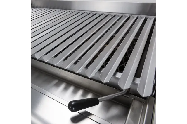 Lava grill gazowy, ruszt V, 400x700, 8.0 kW, G20/20 mbar Stalgast 9732010
