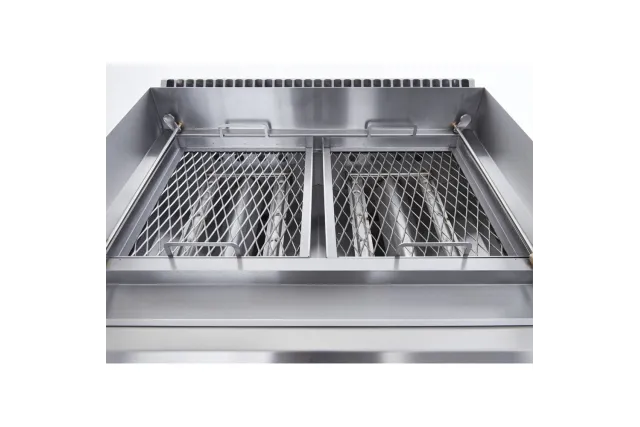 Lava grill gazowy, ruszt V, 400x700, 8.0 kW, G20/20 mbar Stalgast 9732010