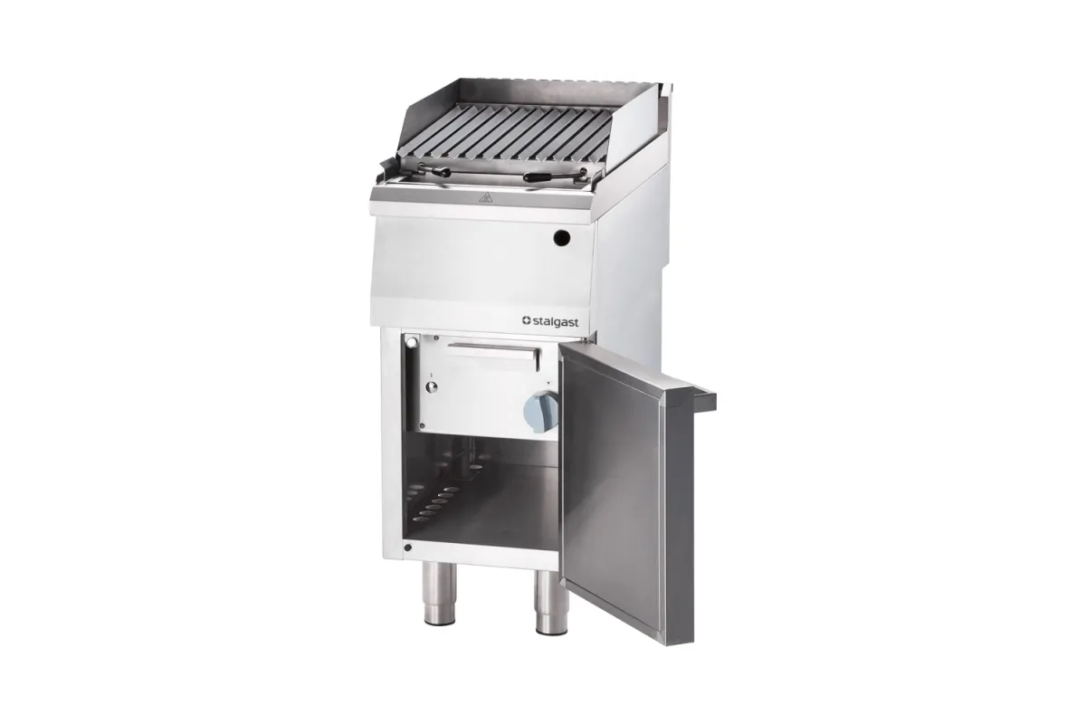 Lava grill gazowy, ruszt V, 400x700, 8.0 kW, G30/37 mbar Stalgast 9732030
