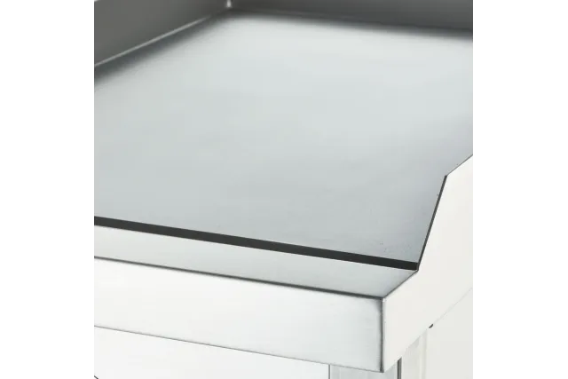 Płyta grillowa nastawna, chromowana, gładka, gazowa, 800x700, 13.0 kW, G20/20 mbar Stalgast 9737110