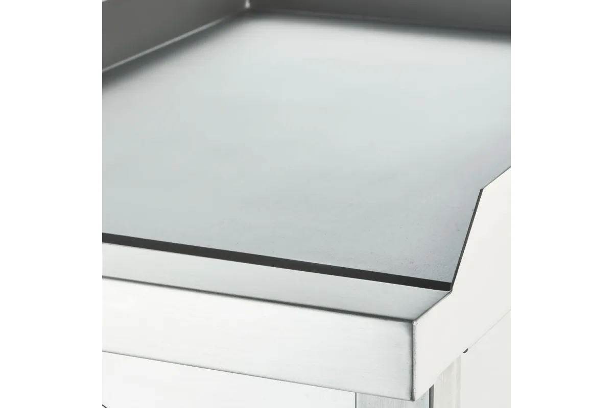Płyta grillowa nastawna, chromowana, gładka, gazowa, 800x700, 13.0 kW, G30/37 mbar Stalgast 9737130