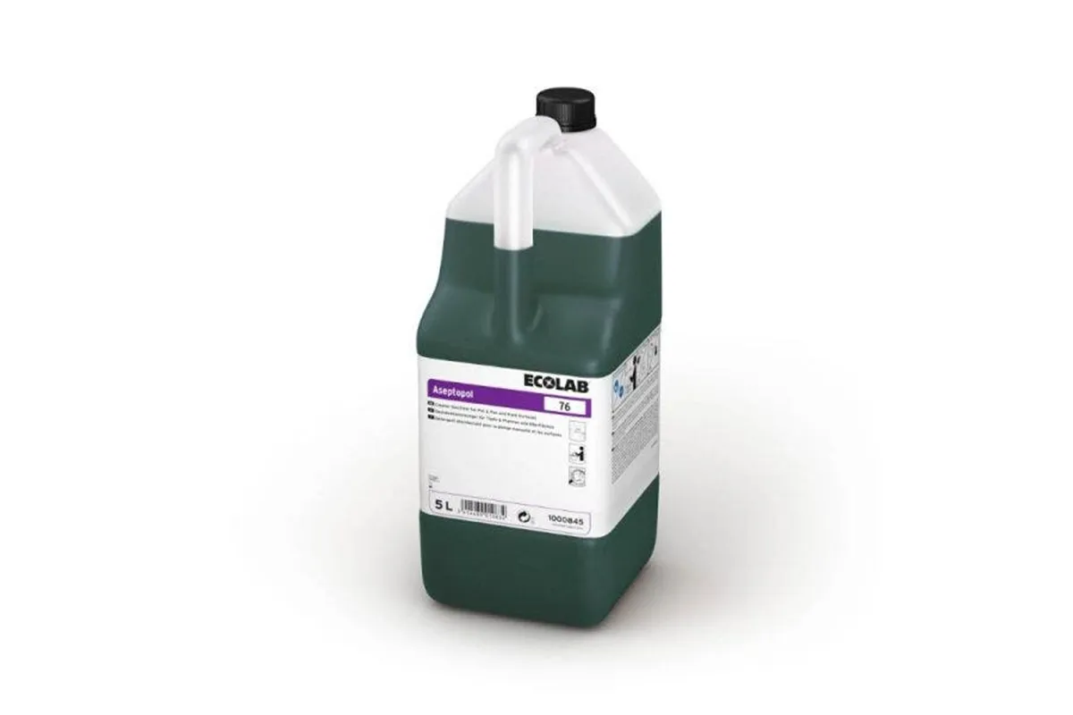 Aseptopol 76 5L Ecolab 1000872 środek do ręcznego mycia i dezynfekcji naczyń i powierzchni