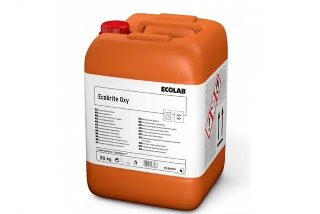 Ecobrite Oxy 20 kg Ecolab 9085570 płynny wybielacz tlenowy do tkanin