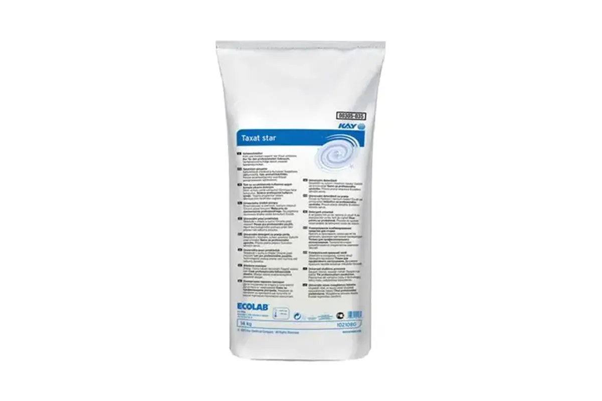 Taxat Star 14 kg Ecolab 1021080 środek piorący zapobiegający szarzeniu