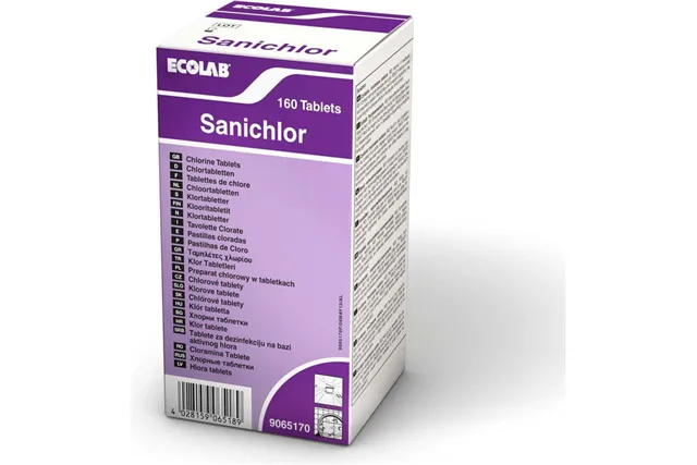 Sanichlor 160 Tabs Ecolab 9065170 środek w tabletkach do dezynfekcji powierzchni i wody