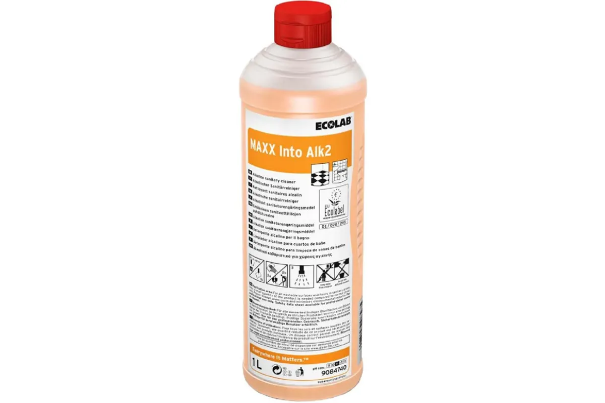 Maxx Into Alk2 1L Ecolab 9085470 alkaliczny środek do mycia powierzchni sanitarnych