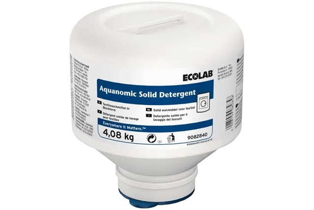 Aquanomic Solid Detergent 4.08 kg Ecolab 9082880 środek piorący w bloku do tkanin