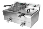 Elektryczna frytownica z zaworem 2x12l Yato YG-04634