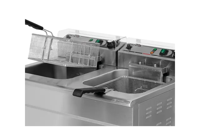 Frytownica elektryczna podwójna wolnostojąca z szafką 2x11,5l Yato YG-04638