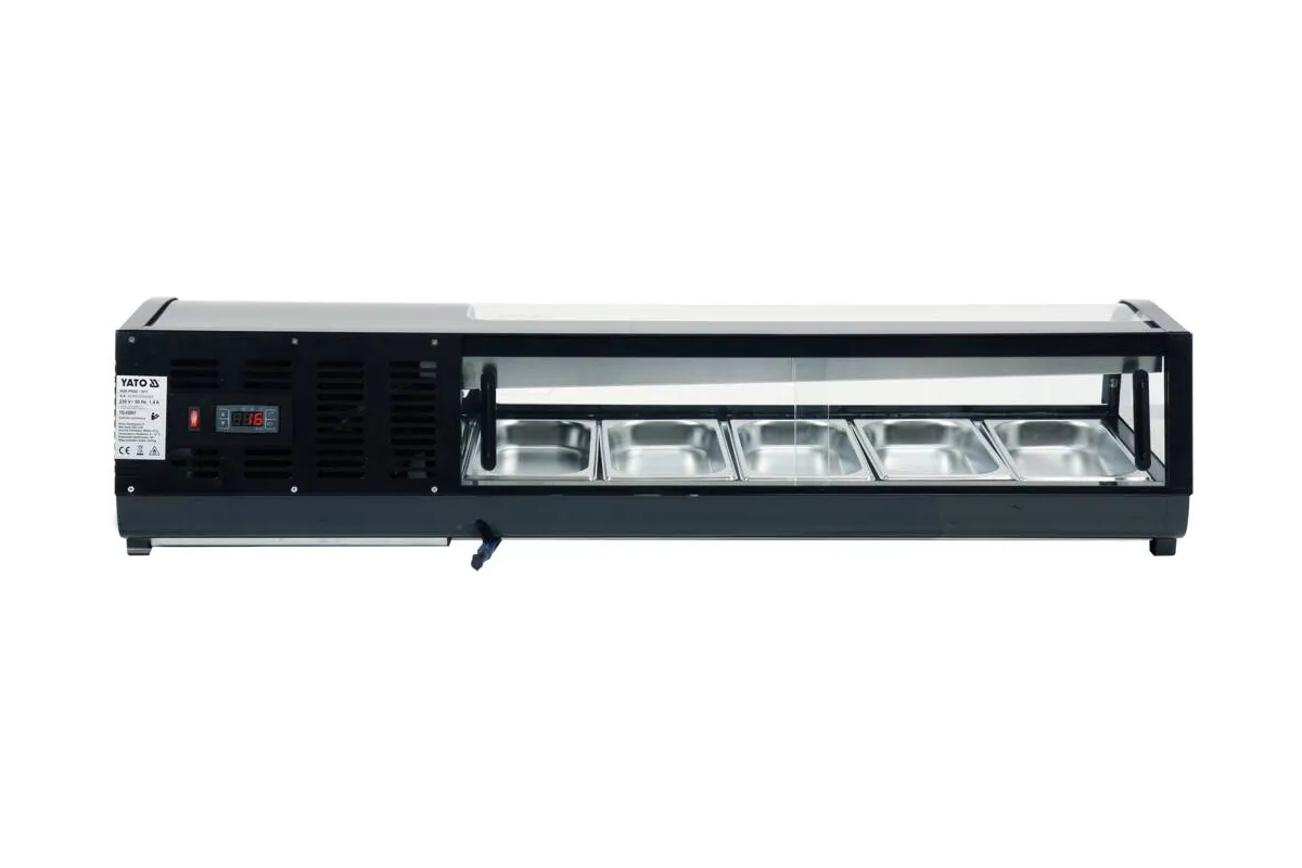 Witryna chłodnicza 5x1/3 gn 135x42x29,5 Yato YG-05001