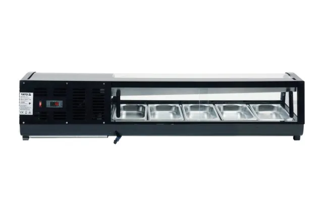Witryna chłodnicza 5x1/3 gn 135x42x29,5 Yato YG-05001