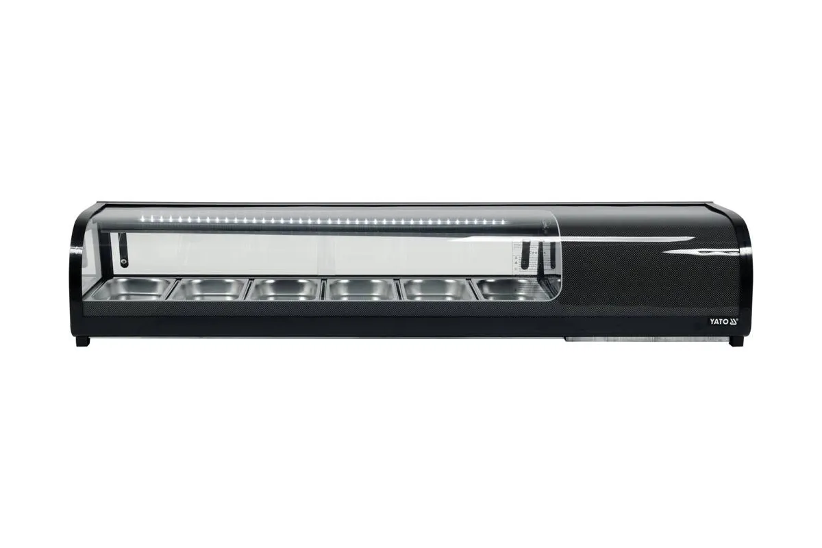 Witryna chłodnicza 6x1/3 gn 153x42x29,5 Yato YG-05002