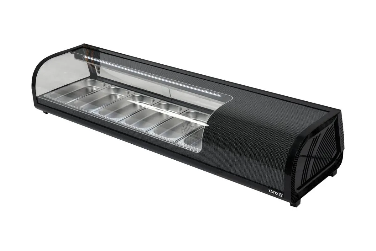 Witryna chłodnicza 6x1/3 gn 153x42x29,5 Yato YG-05002