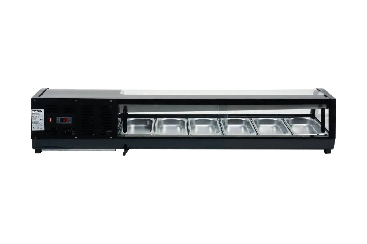 Witryna chłodnicza 6x1/3 gn 153x42x29,5 Yato YG-05002