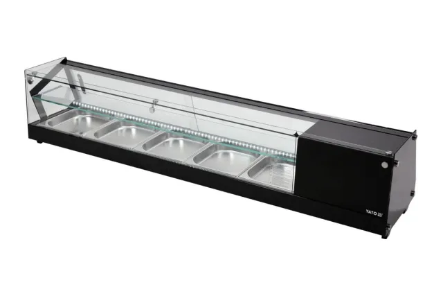 Witryna chłodnicza 5x1/2 gn 175x39x37 Yato YG-05007