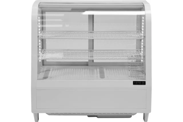 Witryna chłodnicza 100l 68x45x67 biała Yato YG-05021